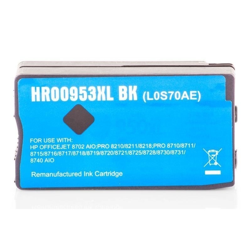 Alternativ zu HP L0S70AE / 953XL Tinte Schwarz