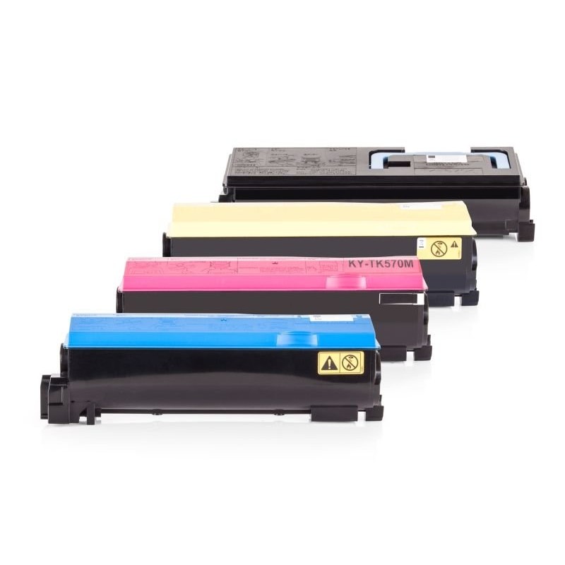 Compatible Kyocera TK-570 Toner Spare Set Black, Cyan, Magenta, Yellow