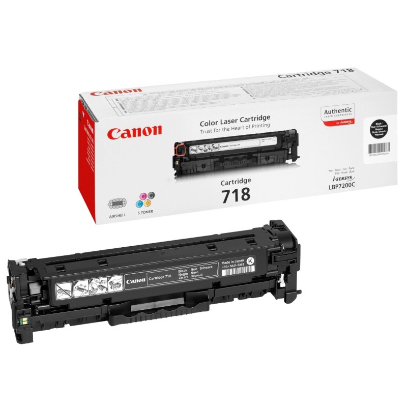 Canon Original 718BK (2662B002) Toner schwarz