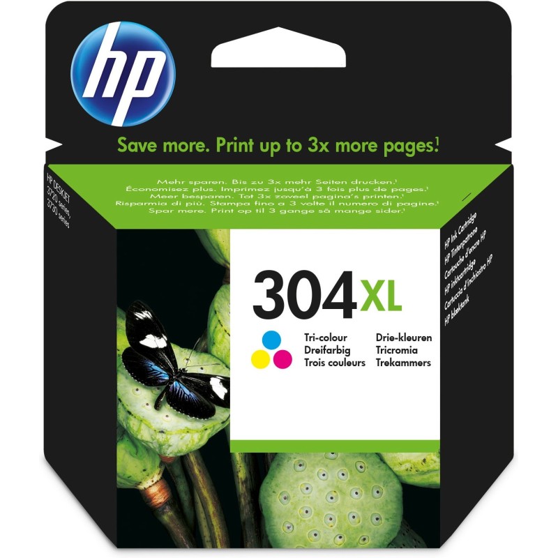 HP Original N9K07AE / 304XL Tintenpatrone Cyan/Magenta/Gelb