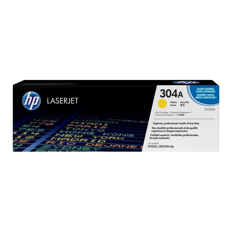 HP Original CC532A / 304A Toner Yellow