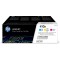 HP Original 410X (CF252XM) Toner - 3-Pack Cyan, Magenta, Yellow)