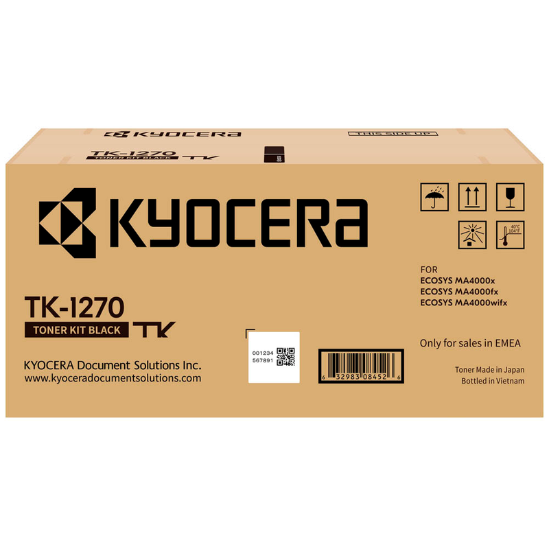 Kyocera Original TK-1270 Toner Schwarz (1T0C140NL0)