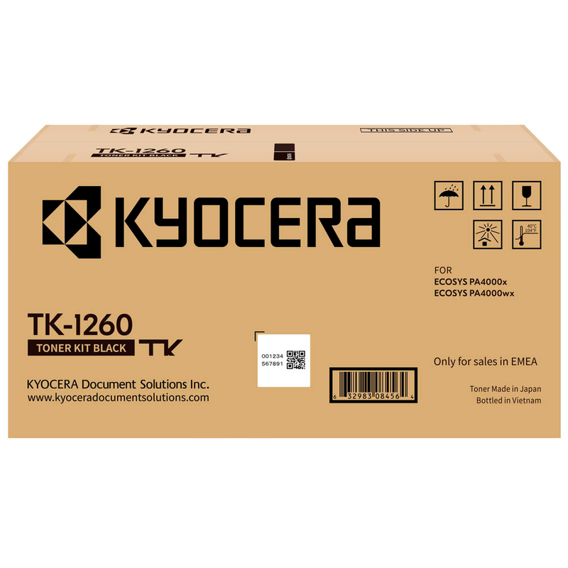 Kyocera Original TK-1260 Toner Schwarz (1T0C150NL0)