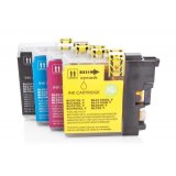Compatible Brother LC-1100 ink saving set (per 1 x BK,C,M,Y) 4 pieces