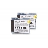 Compatible Brother LC-1000BKBP2DR ink double pack Black