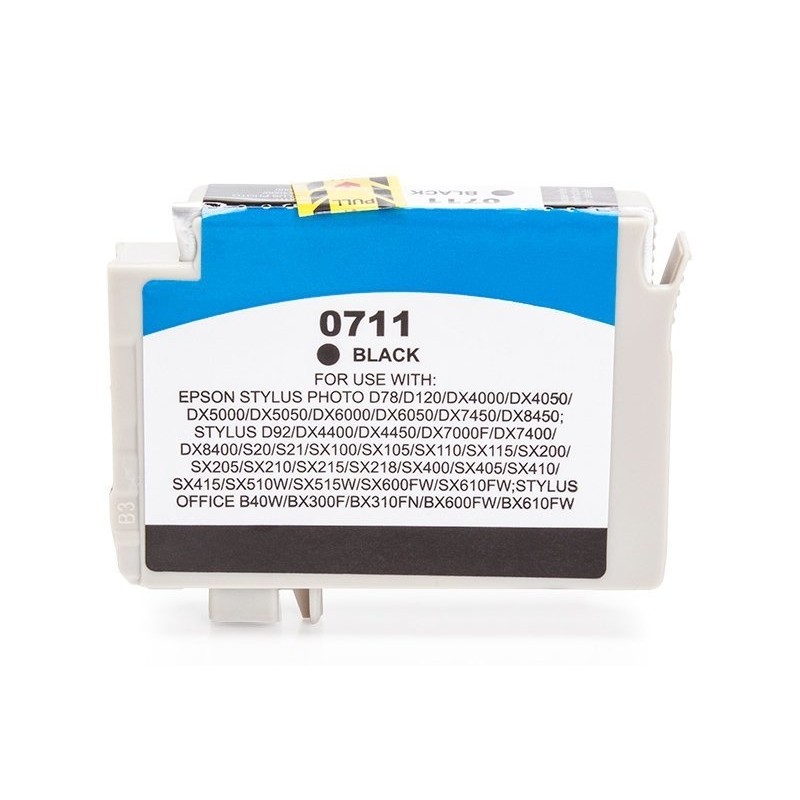 Compatible Epson C13T07114010 / C13T07114012 / T0711 Ink Black