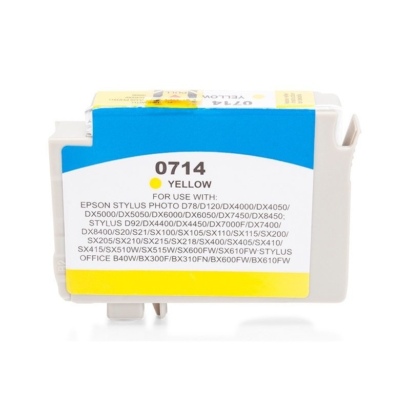 Compatible Epson C13T07144010 / C13T07144012 / T0714 Ink Yellow