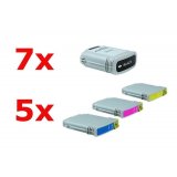 Compatible HP No 88 XL Ink Spar-Set (7xBK, 5xC,M,Y) 22 pieces