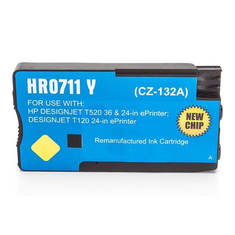 Compatible HP CZ132A / 711 ink Yellow