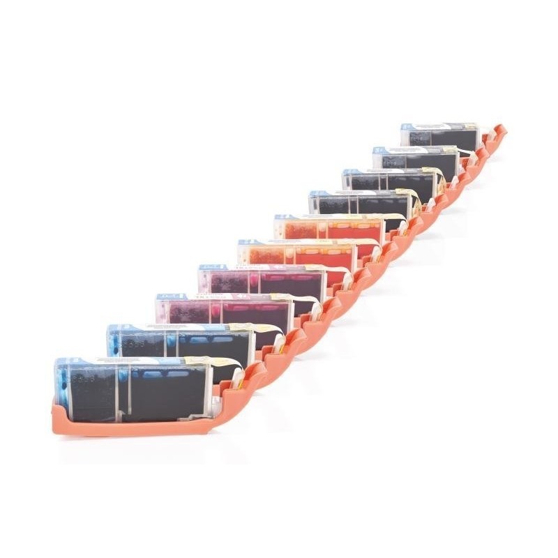 Compatible Canon CLI-551 XL /PGI-550 XL Multipack (PBK,BK,C,M,Y) 10 pieces