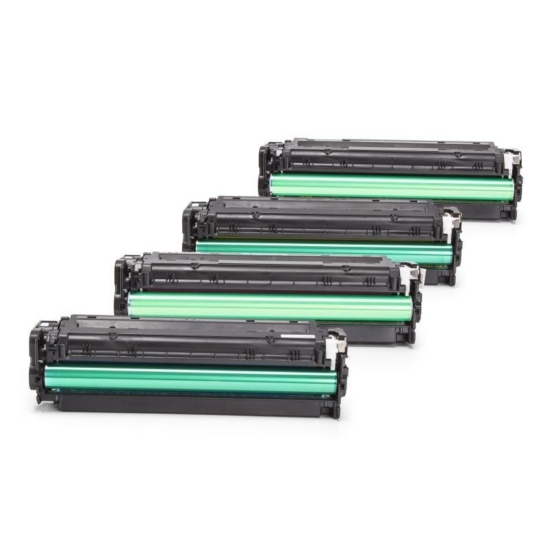 Compatible HP CF380X - CF383A Toner Spare Set (Black, Cyan, Magenta, Yellow)