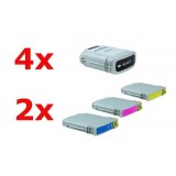 Compatible HP No 88 XL ink saving set (4xBK, 2xC,M,Y) 10 pieces