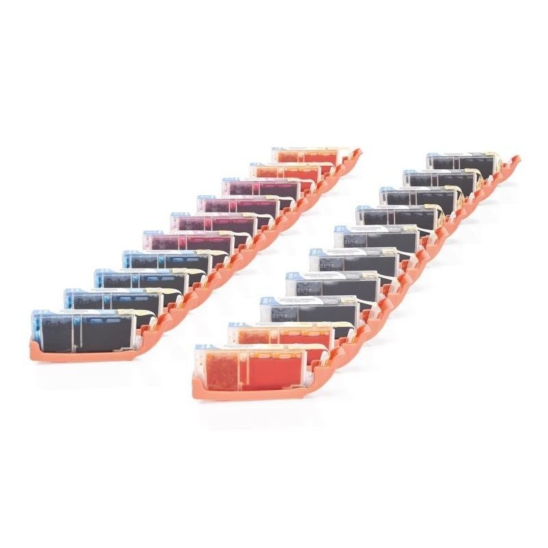 Compatible Canon / CLI-551 XL Ink saving set (each 4x BK,PBK,C,M,Y) 20 pieces