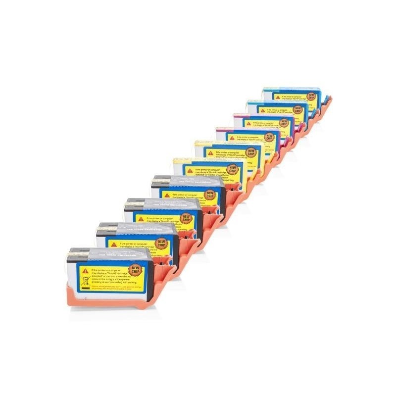 Compatible HP No. 920 XL Spar-Set (4x BK, 2x CMY each) 10pcs